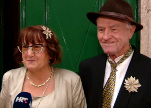 Ljubica i Nikola Keran iz Vodica proslavili pola stoljeća zajedničkog života u braku