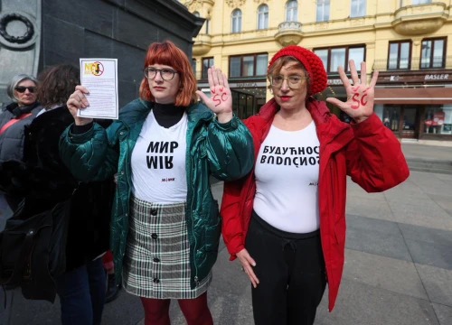 Održan antiratni protest 'Zaustavite rat odmah': Zahtjeve uputili Plenkoviću i Milanoviću