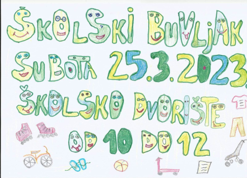 Ne propustite prvi Školski buvljak u OŠ Vodice!