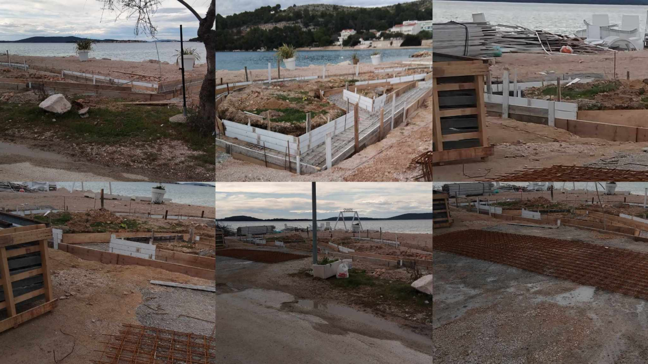 Zabrinuti mještani Žaborića upozoravaju na građevinske radove uz more, Grad Šibenik reagirao