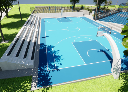 Fotografija 3 - Prijavljen projekt rekonstrukcije košarkaškog igrališta Podvornica u Drnišu