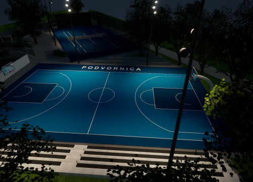 Fotografija 1 - Prijavljen projekt rekonstrukcije košarkaškog igrališta Podvornica u Drnišu