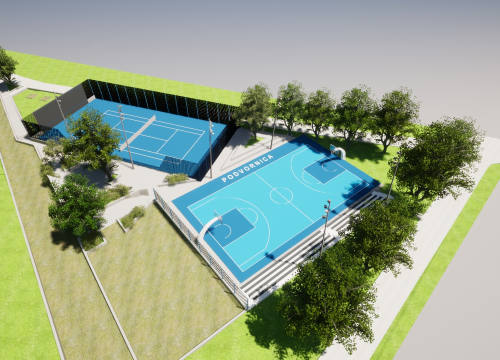 Fotografija 2 - Prijavljen projekt rekonstrukcije košarkaškog igrališta Podvornica u Drnišu